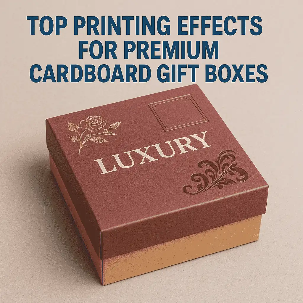 Top Printing Effects for Premium Cardboard Gift Boxes